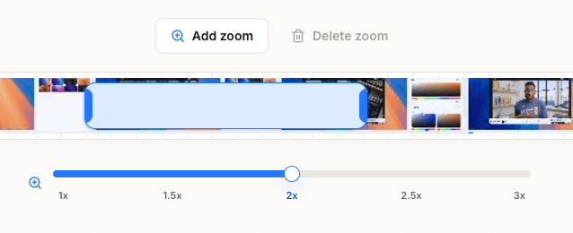 Prezzy zoom effect controls